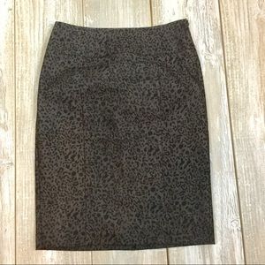 New York Clothing Co. animal print pencil skirt